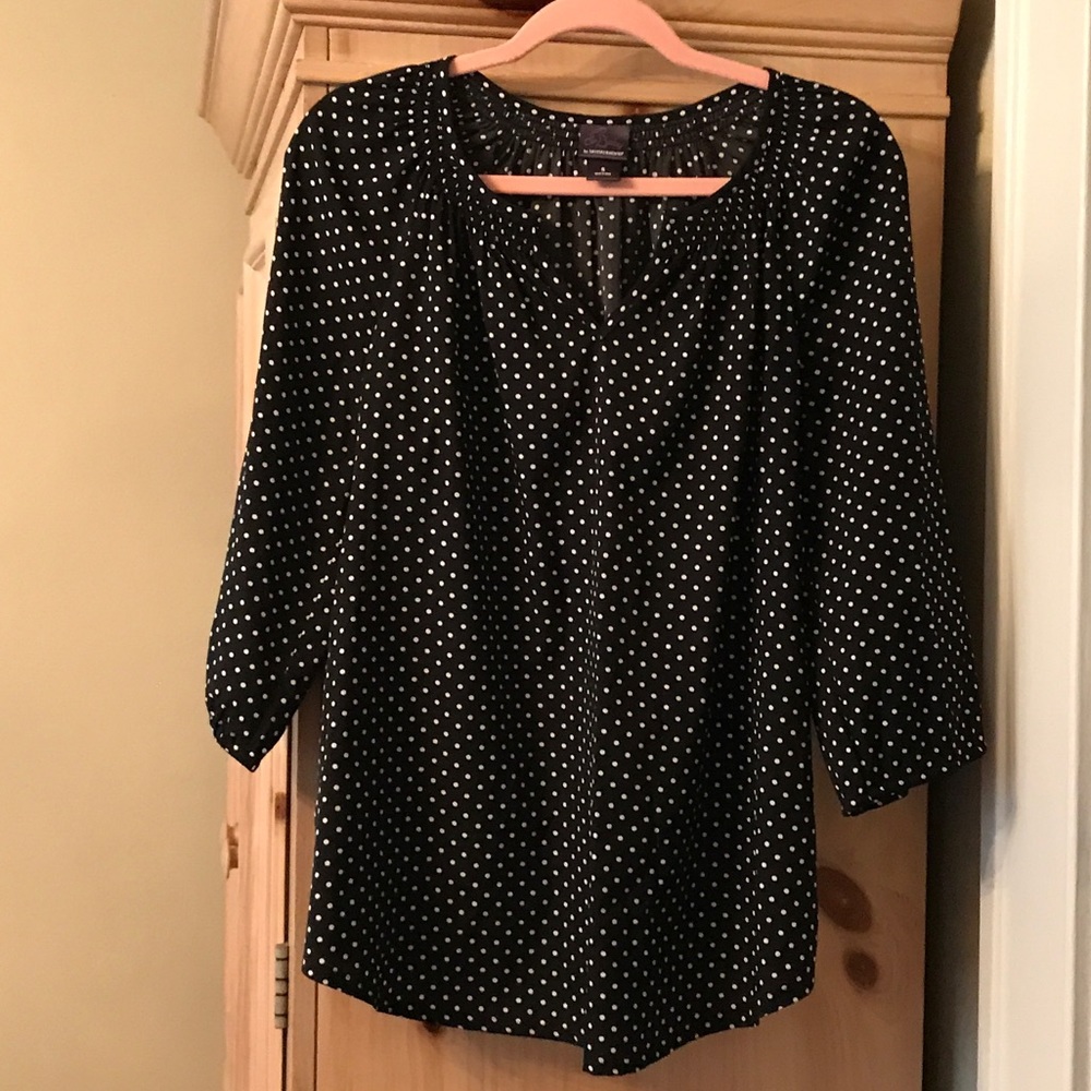 Oh Baby by MotherHood Black polka dot blouse